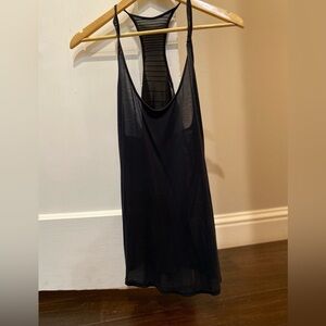 Alo Black Scoop Tank Top